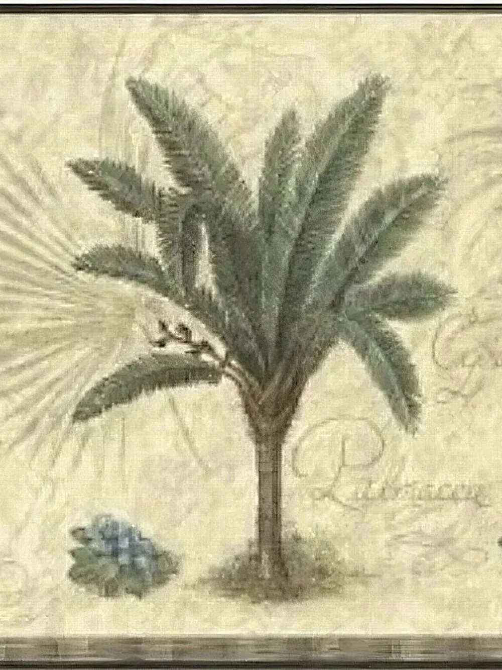 Palm Tree Wall Border Rolls Home Breeze Sand Beach Wallpaper 7 Rolls New